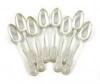An early 19th century set of eight Scottish provincial silver Fiddle and Shell pattern teaspoons, by David Greig, Perth circa 1830, the terminals with script initials, approx. weight 5oz. (8)