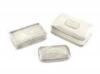 A small collection of three antique silver snuff boxes, comprising: one by Edward Smith, Birmingham 1853, slender rectangular form, engraved foliate scroll decoration, with a presentation inscription, length 6.3cm, plus a George IV one by Thomas Shaw, Bir