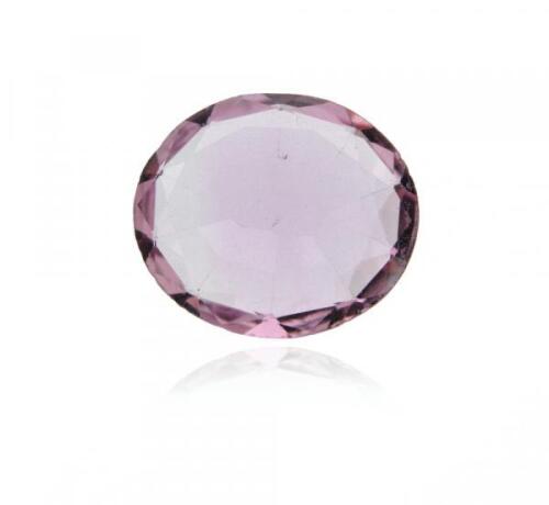 An oval-shaped pink topaz, 10.66cts