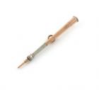 A Victorian novelty silver and gold pencil, by Ortner and Houle, also marked with a registration lozenge for 1875, modelled a coaching or hunting horn, tapering form, with a ring attachment, length 7cm Provenance: The KB Collection of Pencils. Illustrate